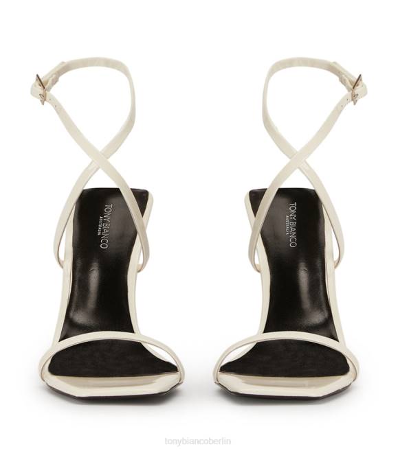Stöckelschuhe| de Tony Bianco Frauen Naxos-Absätze weißes Lackleder 462448